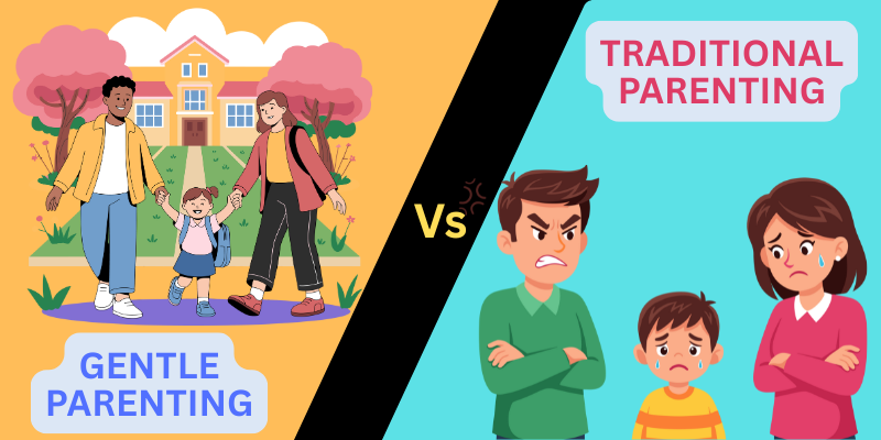 Gentle Parenting vs Traditional Parenting